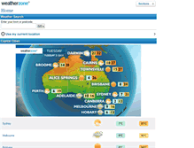 Tablet Screenshot of m.weatherzone.com.au